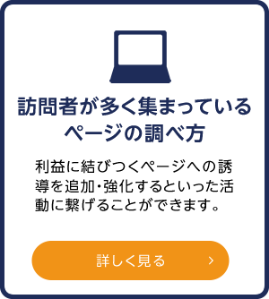 訪問者が多く集まっているページの調べ方